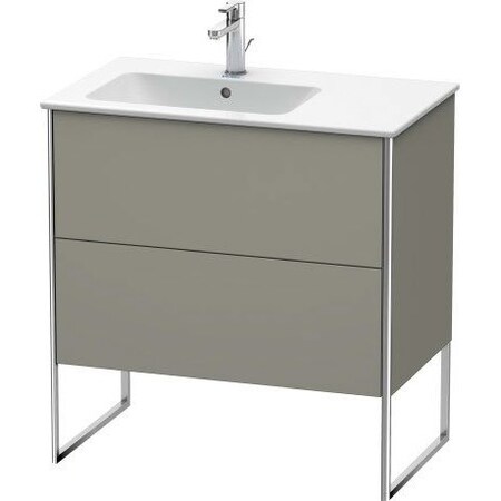 Duravit Xsquare Floor Standing Vanity Unit Stone Gray Satin Matt XS445009292